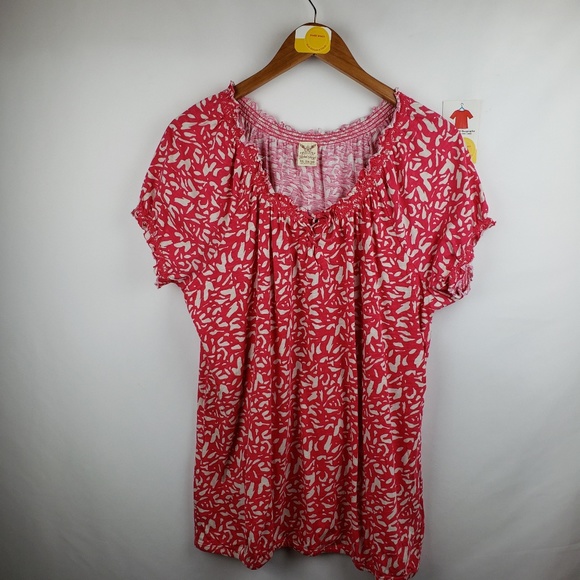 Faded Glory Tops - Faded Glory Tie Front Knit Top Sz 16/18 Pink